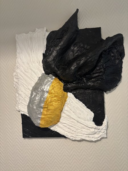 Additional view 8: Abstract Interior Painting Abstract Plaster Relief by painter Katrina acrylic plaster 