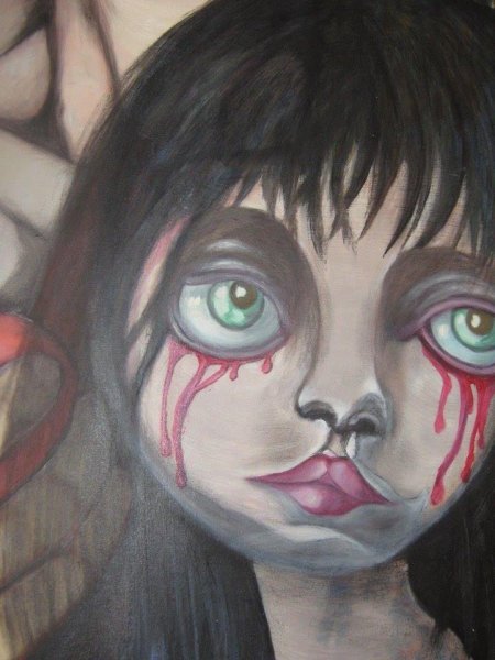 Additional view 1: Figurative Portrait Painting THE ORIGINAL SIN by painter APA oil canvas 