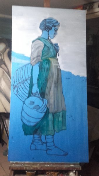 Additional view 2: Figurative Marine Art Painting Maiori Homages: Nature and Tradition by painter APA oil canvas 