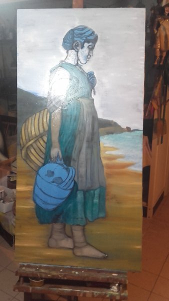 Additional view 6: Figurative Marine Art Painting Maiori Homages: Nature and Tradition by painter APA oil canvas 