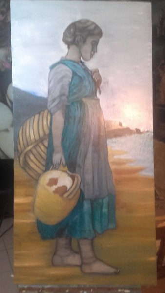 Additional view 7: Figurative Marine Art Painting Maiori Homages: Nature and Tradition by painter APA oil canvas 