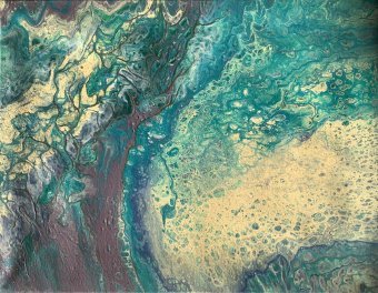 Pintura "Árbol", pintor Lana Abrieu acrílico lienzo en Jose Art Gallery