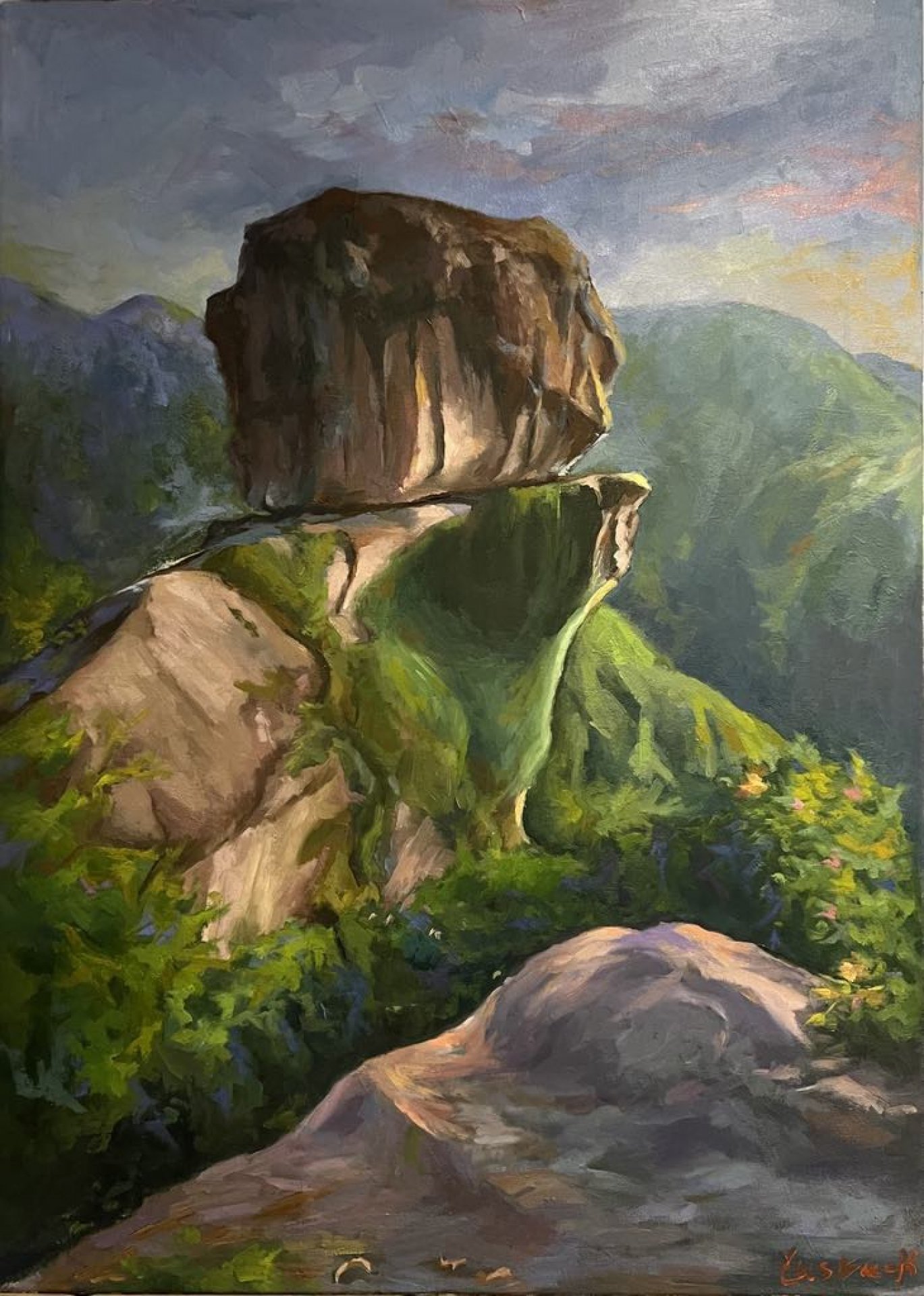 Bride Rock Painting by Yousra Kamala - Jose Art Gallery
