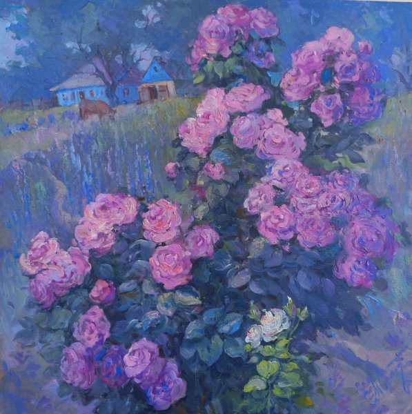 Rose bush Digital Art - Mihail Svatula - Jose Art Gallery