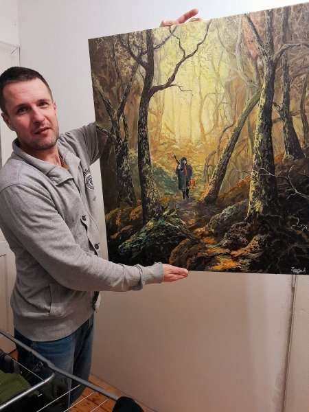 Pintura «Oil painting on canvas», Anton Zapotochny(Dovzhenko)