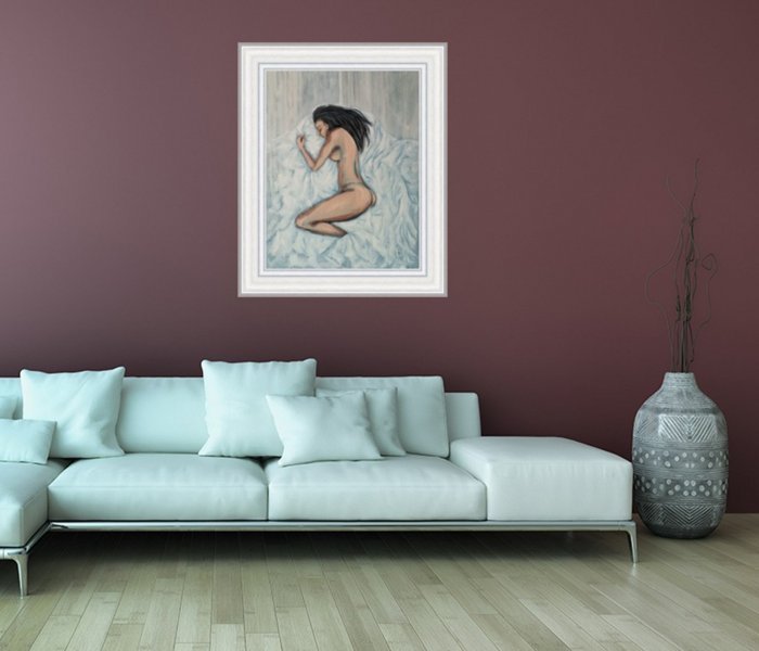 Nude girl, Modern art naked,Sl Painting by Iryna Oliinyk