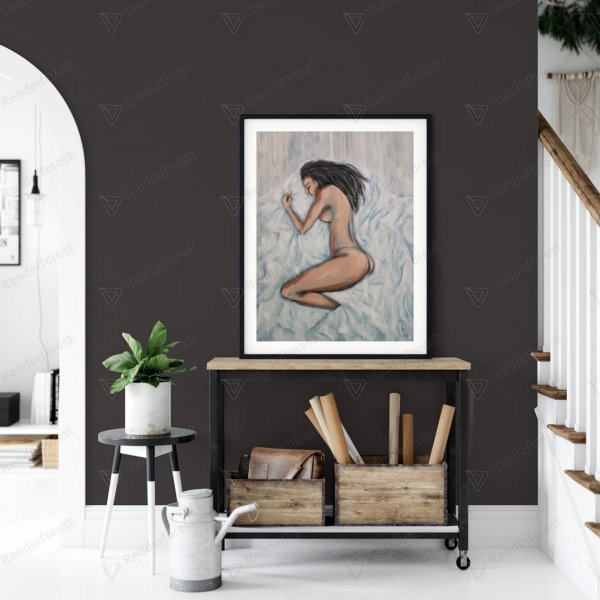 Nude girl, Modern art naked,Sl Painting by Iryna Oliinyk