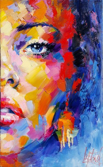Живопись "Женский секрет", живописец Viktoria Lapteva масло холст в Jose Art Gallery