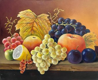 Painting "Autumn still life" by painter Viktor Vinogradov oil canvas at Jose Art Gallery