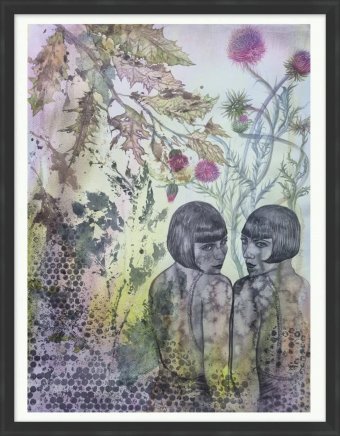 Painting "Tiffany Watercolor" by painter Marina Bura watercolor paper at Jose Art Gallery