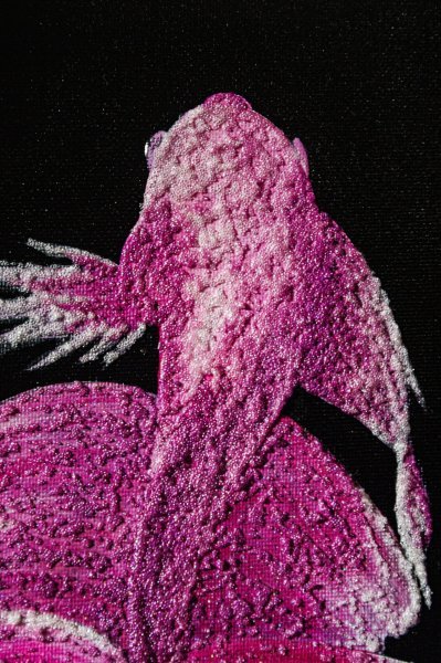 Pink fish Painting by Iryna Bila - Jose Art Gallery