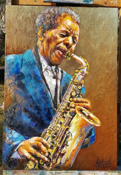 Jazz improvisation Painting by Viktoria Lapteva