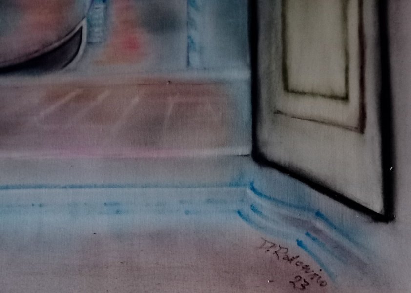 Additional view 5: Impressionism Interior Painting Shades of Venice by painter Davide Rodoquino ink canvas 