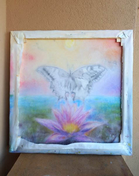 Additional view 5: Impressionism Flower Painting Autumn Harmony by painter Davide Rodoquino ink canvas 