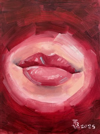 Rotes Wasser: Expressionistische Lippen