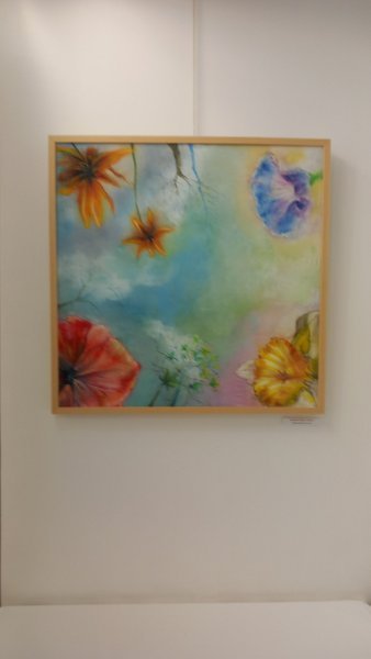 Additional view 3: Impressionism Flower Painting Looking towards the sky by painter Davide Rodoquino ink canvas 