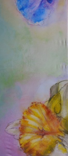 Additional view 5: Impressionism Flower Painting Looking towards the sky by painter Davide Rodoquino ink canvas 