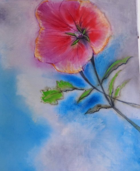 Additional view 3: Impressionism Flower Painting Looking towards the sky by painter Davide Rodoquino ink canvas 