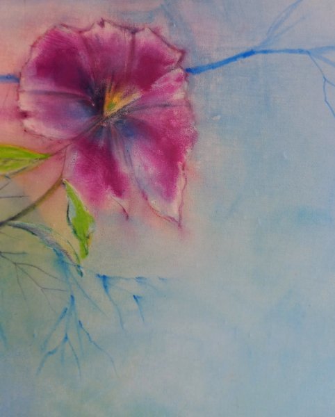 Additional view 4: Impressionism Flower Painting Looking towards the sky by painter Davide Rodoquino ink canvas 