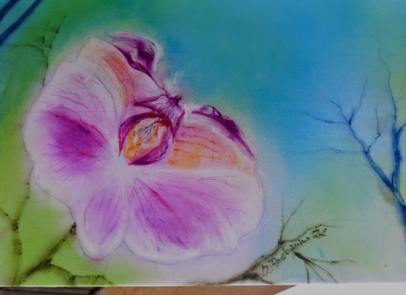 Additional view 7: Impressionism Flower Painting Looking towards the sky by painter Davide Rodoquino ink canvas 