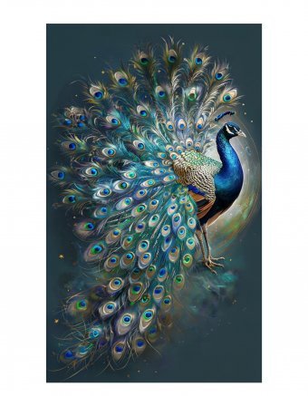 Arte digital "PAVO REAL REAL", artista digital Viktoriya Denisenko en Jose Art Gallery