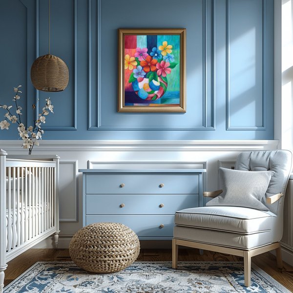 Дополнительное изображение 1: Абстракционизм Цветочный Живопись "Сказочный натюрморт" живописец GotLen акрил холст 