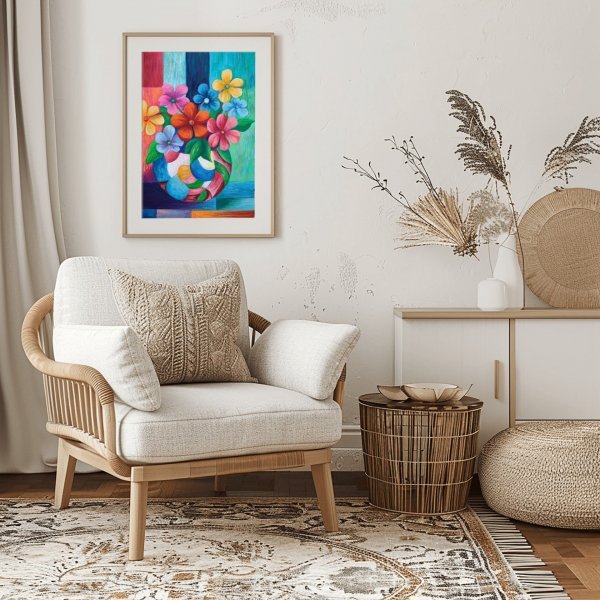 Дополнительное изображение 2: Абстракционизм Цветочный Живопись "Сказочный натюрморт" живописец GotLen акрил холст 