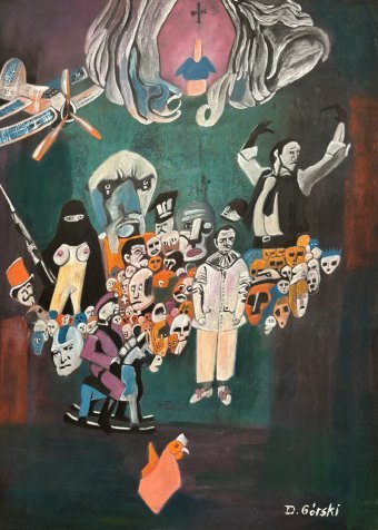 Painting "2024" by painter Dariusz Górski acrylic paper at Jose Art Gallery