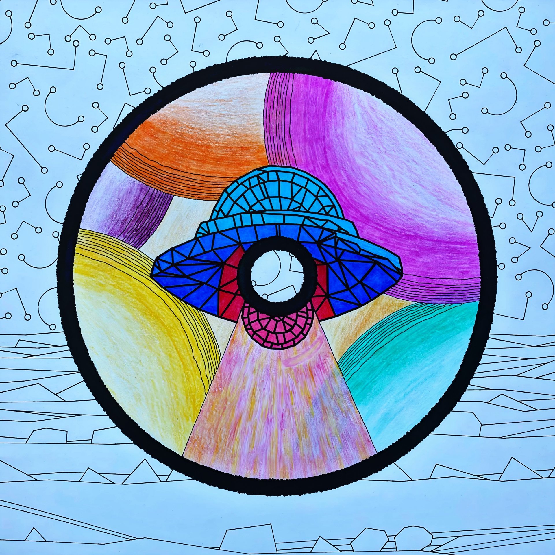 Micro (A6) Drawing - #artdjartem - Jose Art Gallery