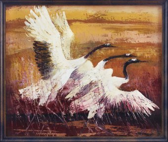 Pittura "Uno per tutti", pittore Valerii Franchuk olio tela alla Jose Art Gallery