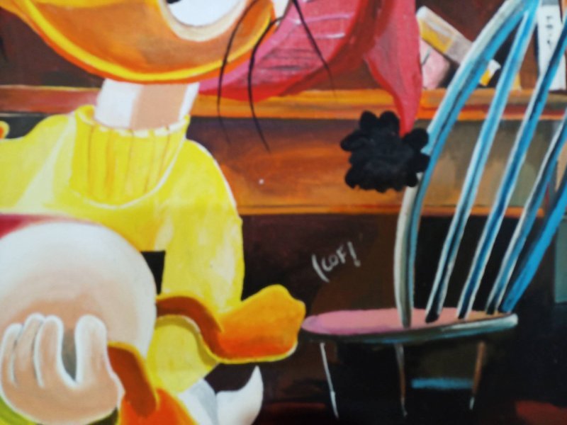 Imagen adicional 4: Posimpresionismo Paisaje urbano Pintura "Hora de dormir para niños", pintor Cof acuarela lienzo 