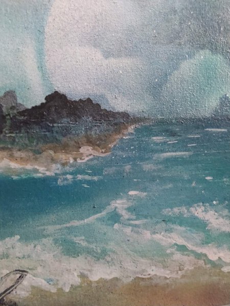Additional view 7: Fine Art Marine Art Painting Surf by painter RishkevychArt acrylic cardboard 