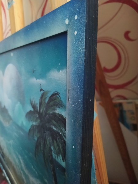 Additional view 9: Fine Art Marine Art Painting Surf by painter RishkevychArt acrylic cardboard 