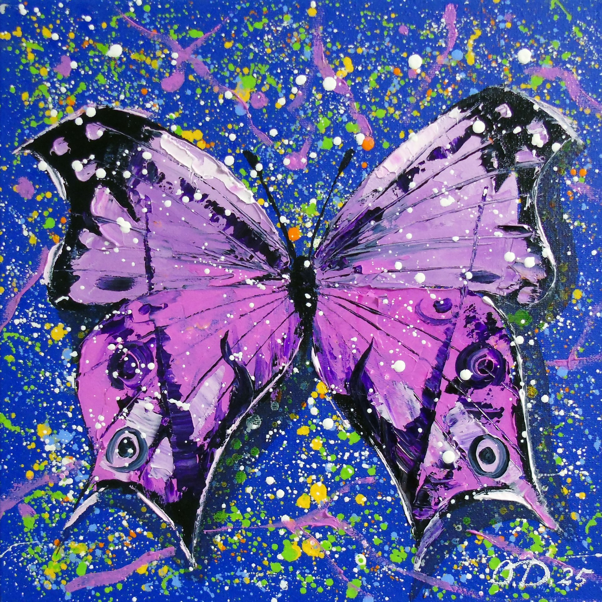 Butterfly Painting by Olha Darchuk - Jose Art Gallery