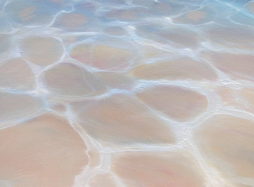 Additional view 5: Modern Marine Art Painting Under Sea Rebel by painter Gill Bustamante oil canvas 