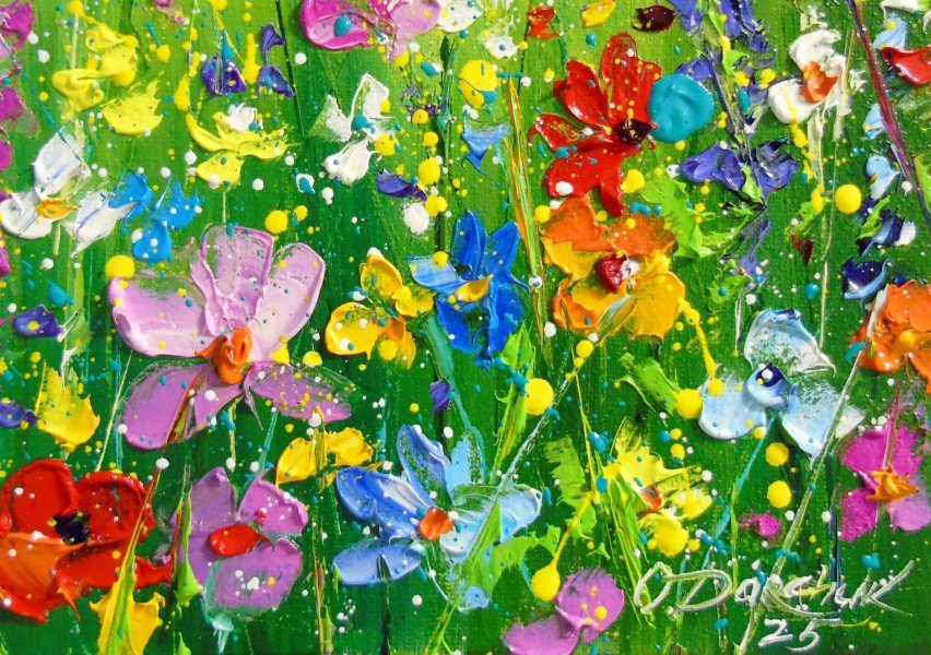 オリジナル油彩原画CLAUDE MANOUKIAN FlowerBarbizon Solar Flare-Original yellow carnation Painting-Realistic art