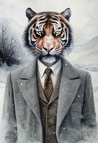 Arte digital "EMPRESARIO: La cara del éxito y el estilo", artista digital Viktoriya Denisenko en Jose Art Gallery