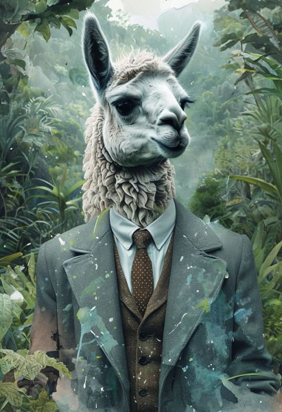 Imagen adicional 1: Pinturas Retrato Arte digital "Retrato de un depredador: la magia del león", artista digital Viktoriya Denisenko 