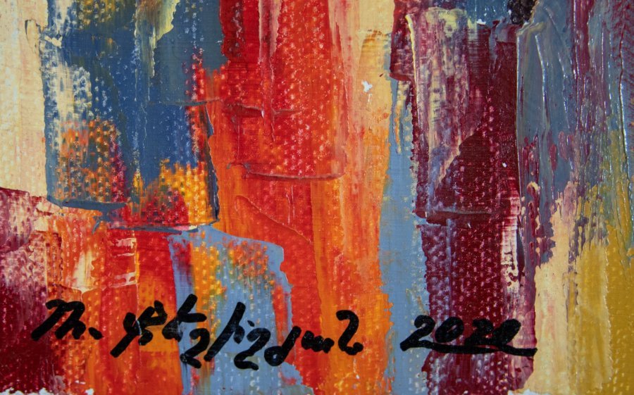 Image supplémentaire 2: Art figuratif Familial Peinture "Ballerine", peintre Mher Gevorgyan huile toile 