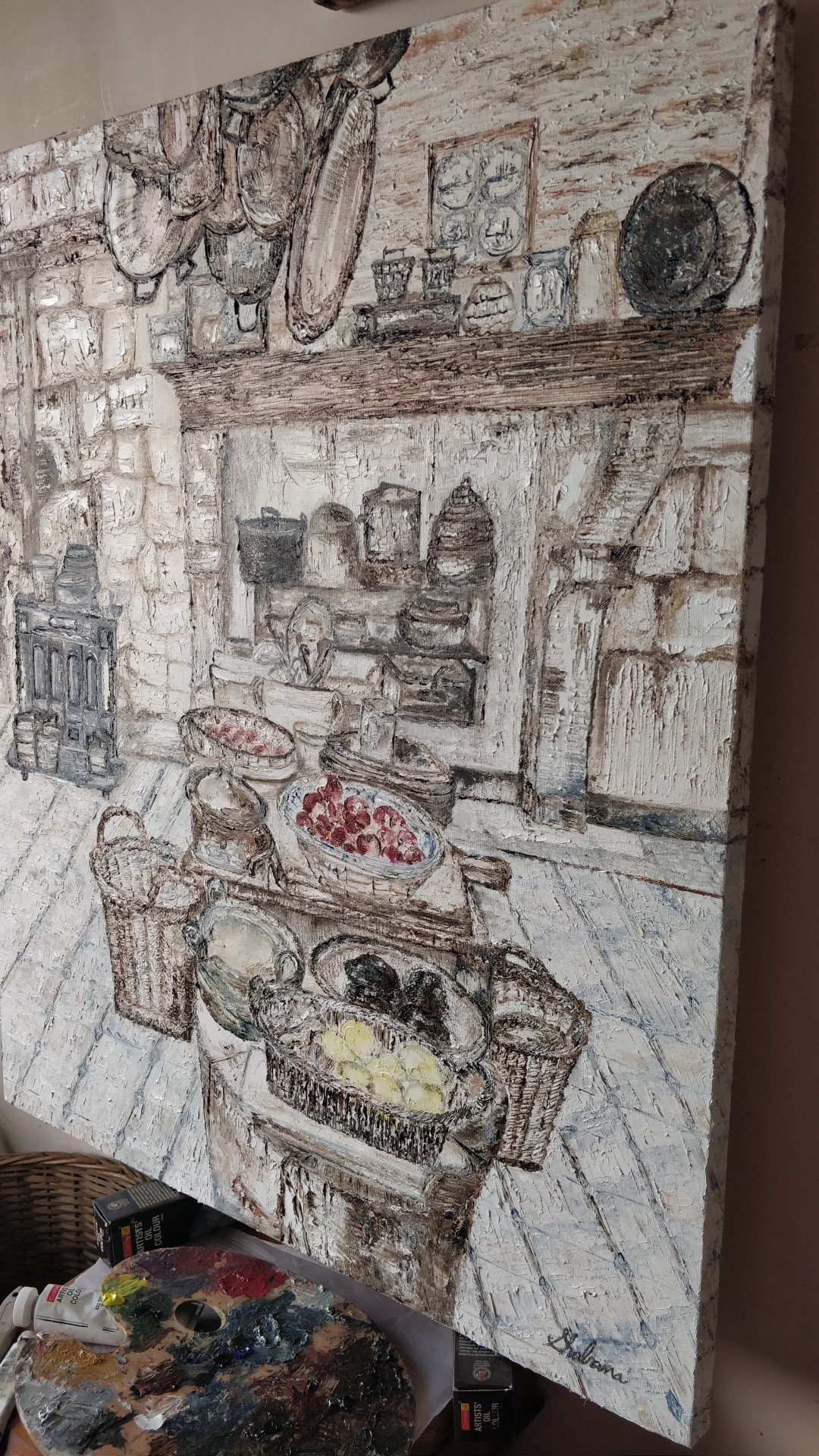 The Kitchen Painting by Shabana Godhrawala Jose Art Gallery