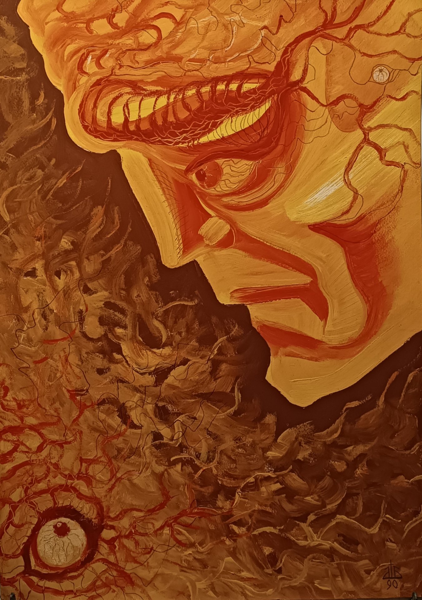 Disturber of the peace Painting by Boris Shvec