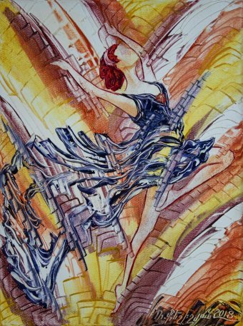 Живопись "Танец Освобождения", живописец Mher Gevorgyan масло холст в Jose Art Gallery