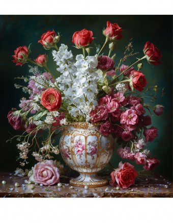 Digital Art "BOUQUET. SUMMER CHARM." by digital artist Viktoriya Denisenko at Jose Art Gallery