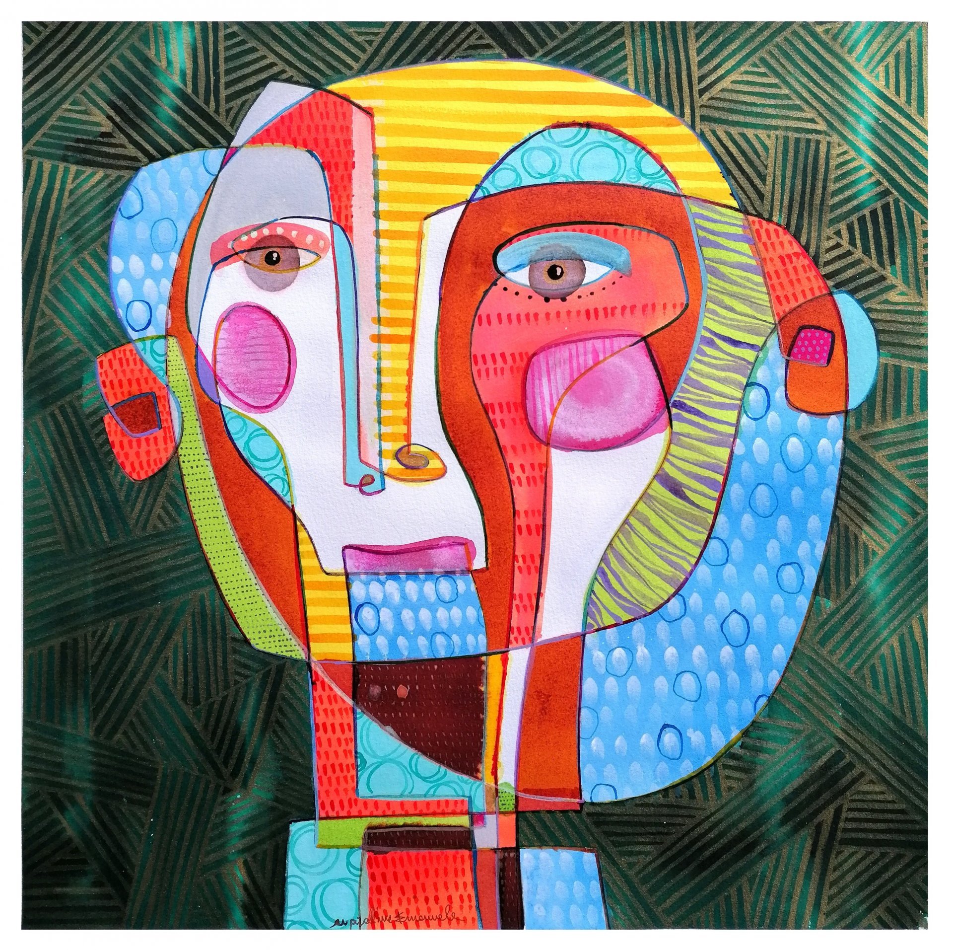BUDDHANA OCCIDENTALE 30.01.202 Drawing - Emanuele Bevilacqua