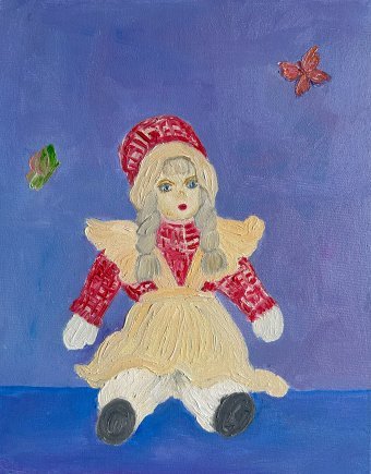 Живопись "Кукла с бабочками Канелли", живописец Marina Gorbachova масло холст в Jose Art Gallery