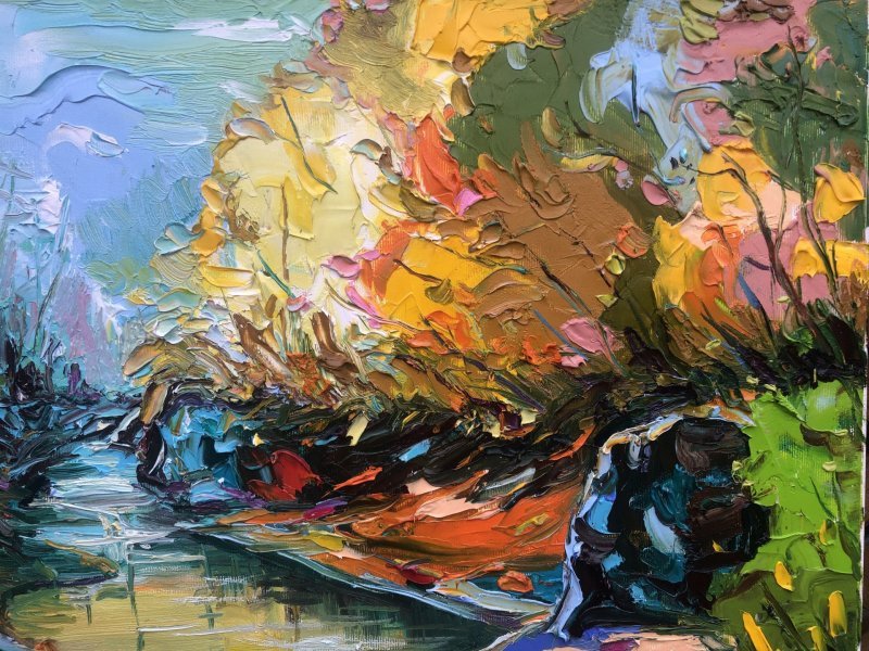Autumn river Photography - Bohdan Vynarchyk