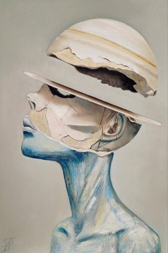 Живопись "Homo Saturnus", живописец Юліанна Тулінова масло холст в Jose Art Gallery