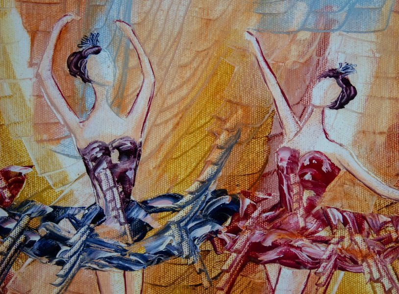 Image supplémentaire 2: Art figuratif Familial Peinture "Danse classique", peintre Mher Gevorgyan huile toile 
