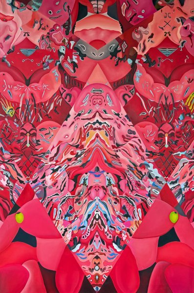 Сюрреализм Мифологический Живопись "Piglet Reverie" живописец Constantin Roucault масло холст 