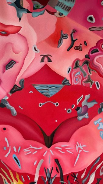 Дополнительное изображение 4: Сюрреализм Мифологический Живопись "Piglet Reverie" живописец Constantin Roucault масло холст 